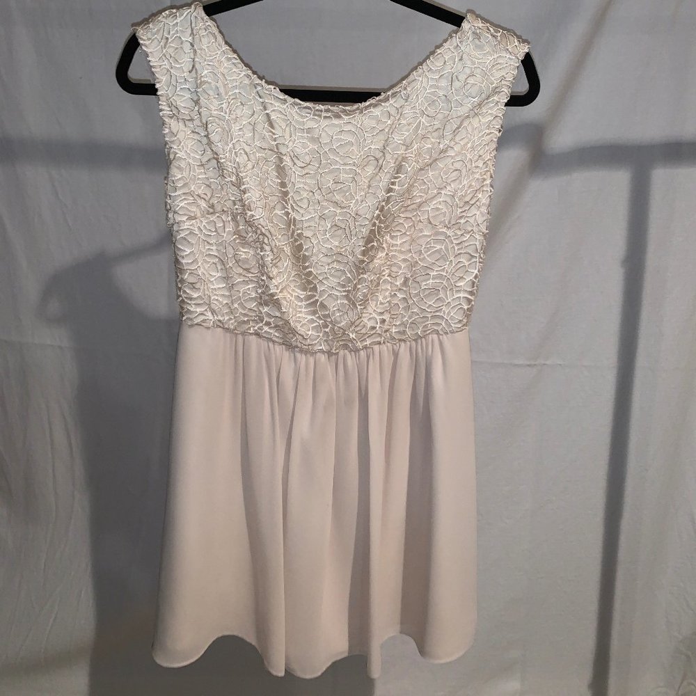 Francescas Cream Mini Dress